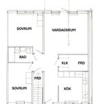Hyr ett 3-rums lägenhet på 76 m² i Dorotea