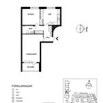 Rent 2 rooms apartment of 61 m², in Gävle