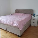 bedroom featuring parquet floors