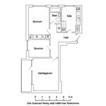 Hyr ett 3-rums lägenhet på 68 m² i Falkenberg