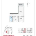 Rent 2 rooms apartment of 63 m², in Sandbäcksvägen 2, 4