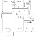Hyr ett 4-rums lägenhet på 96 m² i Malmköping