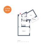 Rent 2 rooms apartment of 56 m², in Borås - Sjöbo