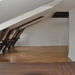 stairway with parquet floors
