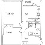 Hyr ett 2-rums lägenhet på 60 m² i Årsta
