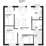 Rent 4 rooms apartment of 84 m², in Botkyrka