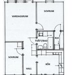 Hyr ett 3-rums lägenhet på 73 m² i Dorotea