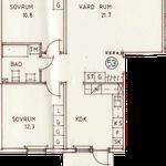 Rent 3 rooms apartment of 77 m², in Marielund
