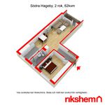 Rent 2 rooms apartment of 62 m², in Hageby