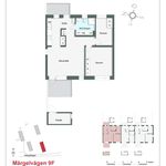 Hyr ett 3-rums lägenhet på 71 m² i Solbacka/Märgelvägen