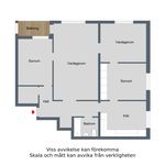 Rent 4 rooms apartment of 91 m², in Finspång