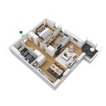 Hyr ett 3-rums lägenhet på 80 m² i Falkenberg