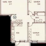Rent 3 rooms apartment of 77 m², in Marielund