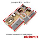 Rent 3 rooms apartment of 78 m², in Ektorp