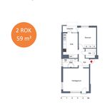 Rent 2 rooms apartment of 59 m², in Borås - Hässleholmen