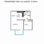 Rent 2 rooms apartment of 61 m², in Vilhelmina