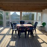 dining area with a deck