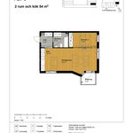 Rent 2 rooms apartment of 54 m², in Lillåudden