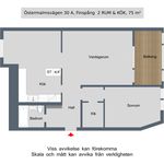 Rent 2 rooms apartment of 75 m², in Finspång
