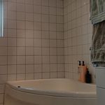 bathroom with natural light and radiator