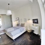 bedroom with parquet floors