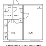 Hyr ett 1-rums lägenhet på 32 m² i Flen