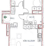 Hyr ett 3-rums lägenhet på 70 m² i Boden
