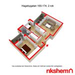 Rent 2 rooms apartment of 59 m², in Hageby