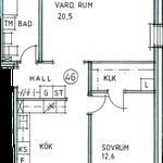 Hyr ett 2-rums lägenhet på 65 m² i Marielund