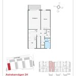 Rent 2 rooms apartment of 66 m², in Astrakanvägen