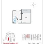 Rent 1 rooms apartment of 40 m², in Sandbäcksvägen 2, 4