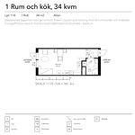 Hyr ett 1-rums lägenhet på 33 m² i Klippan