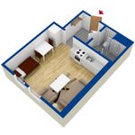 Hyr ett 1-rums lägenhet på 23 m² i Odenslund