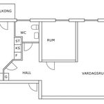 Rent 2 rooms apartment of 65 m², in Malmköping